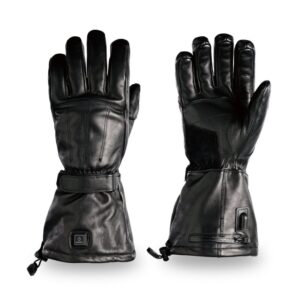 Heated Motorbike Genuine Nappa Leather Gloves