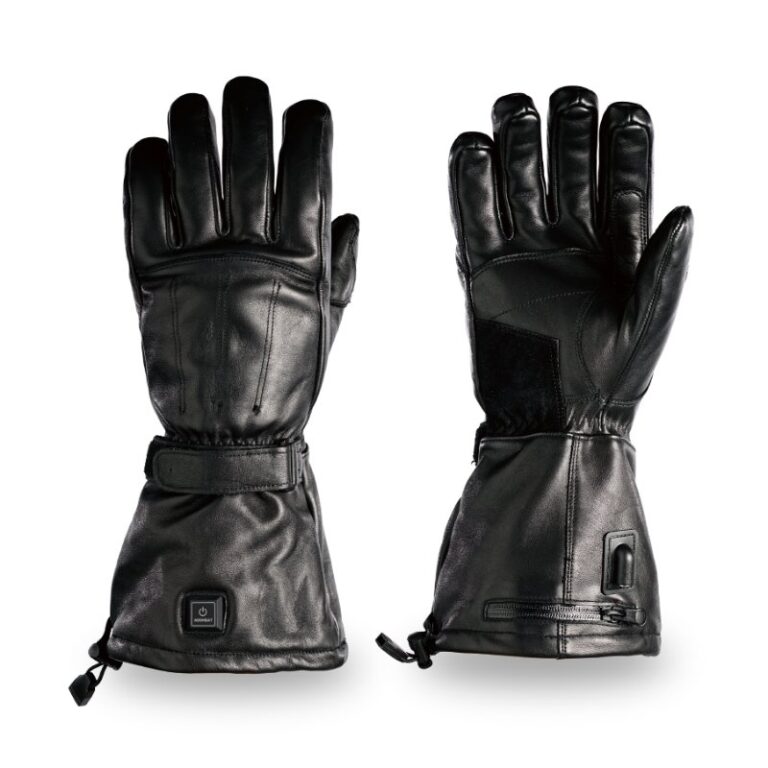 Heated Motorbike Genuine Nappa Leather Gloves