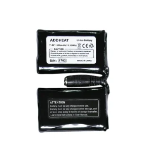 25B - 7V 1800mAh Lithium Battery for Gloves & Footwear